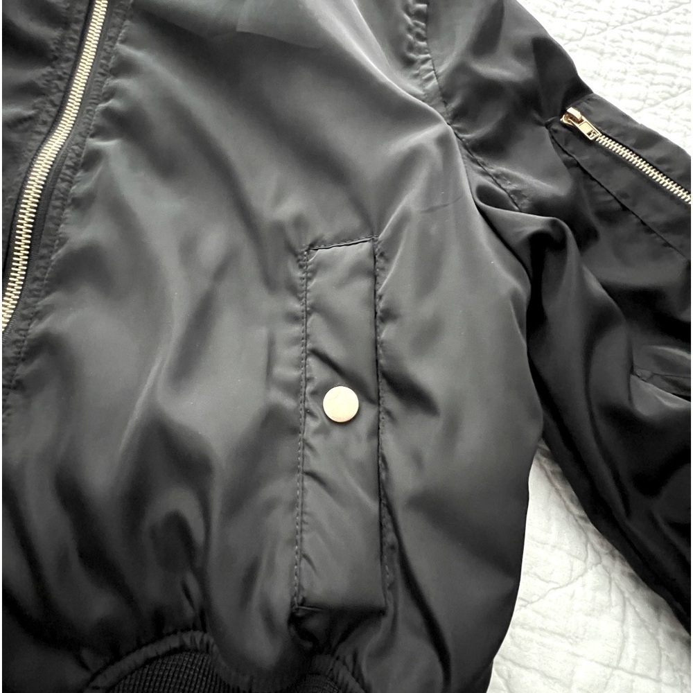 Stylish Bomber Jacket with Gold Finishes - Picture 7 of 12
